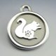 small stainless steel squirrel indestructible pet tag