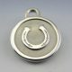 small stainless steel horse shoe id tag