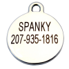 deep engraved dog id tag