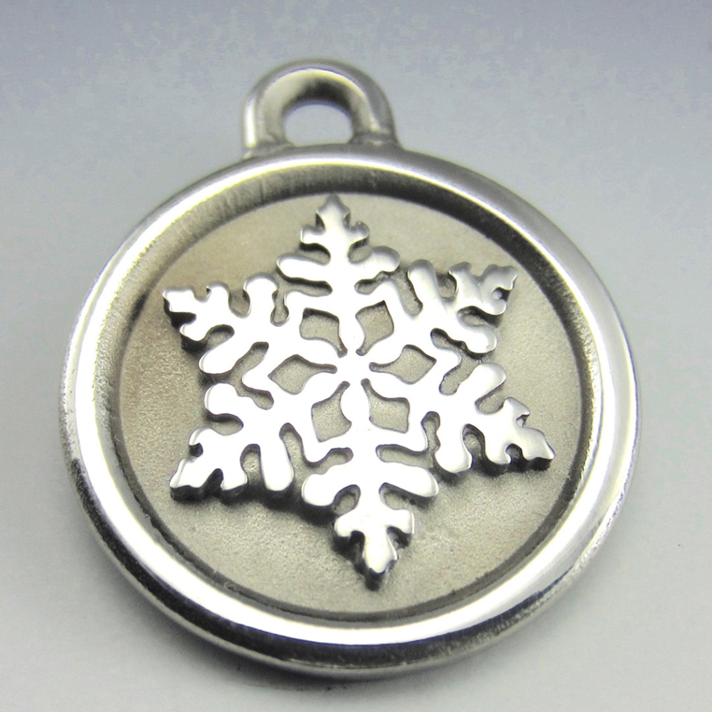 Polished Snowflake Charm